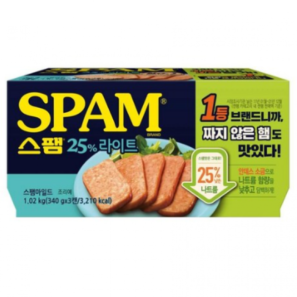 CJ)스팸25%라이트기획 300g*3입