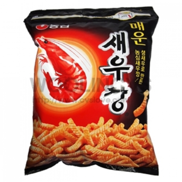 농심)매운새우깡지퍼백400g