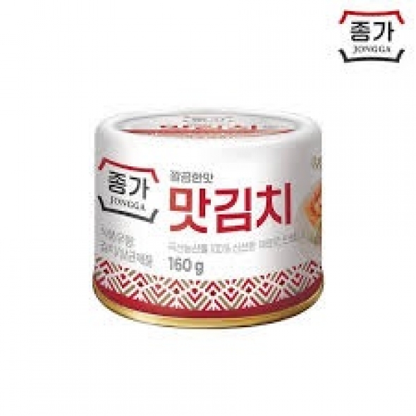 종가 깔끔한맛 맛김치 160g(캔)160g