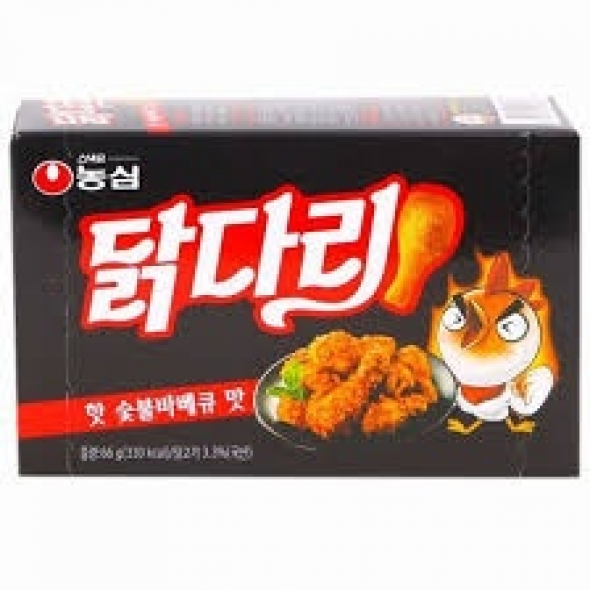 농심)닭다리핫숯불바베큐맛66g